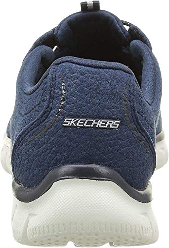 Skechers Women's Sport Empire - Rock Around Relaxed Fit Fashion Sneaker, Navy, 5 B(M) US