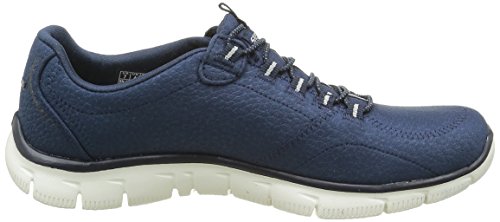 Skechers Women's Sport Empire - Rock Around Relaxed Fit Fashion Sneaker, Navy, 5 B(M) US