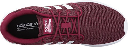 adidas Women's CloudfoamQT Racer Xpressive-Contemporary CloudfoamRunning Sneakers Shoess, Mystery Ruby/White/Black, (8 M US)