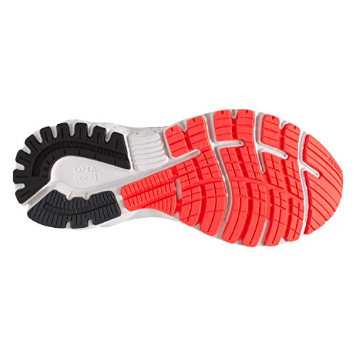 Brooks Womens Adrenaline GTS 19 Running Shoe - Black/Purple/Coral - D - 5.5