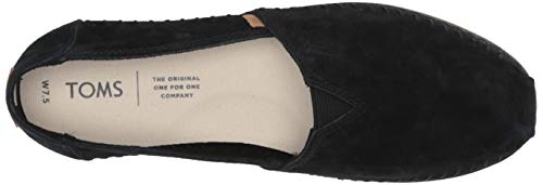 TOMS Women's Alpargata Espadrille, Size: 6.5 B(M) US, Color: Black Npig Nubuck Su