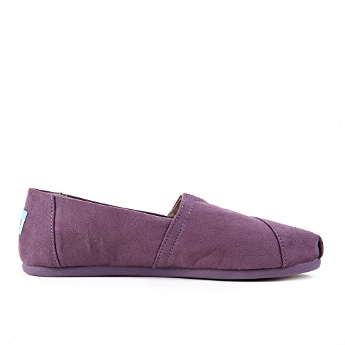 TOMS Women's Alpargata Microfiber Shoes Black Plum Size 6.5