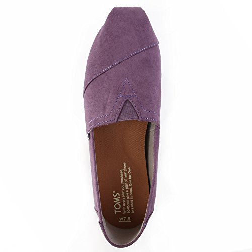 TOMS Women's Alpargata Microfiber Shoes Black Plum Size 6.5