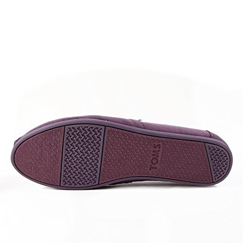 TOMS Women's Alpargata Microfiber Shoes Black Plum Size 6.5