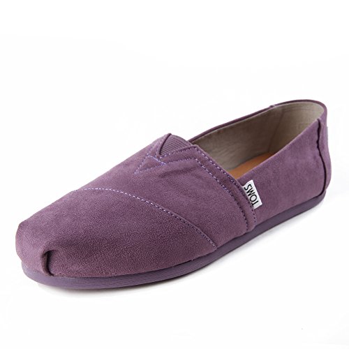 TOMS Women's Alpargata Microfiber Shoes Black Plum Size 6.5