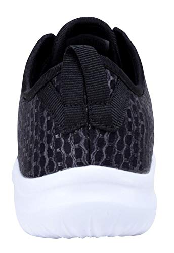 YILAN Women's Fashion Sneakers Breathable Sport Shoes (8.5, Ebony)