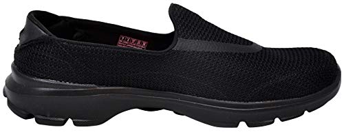 Skechers Performance Women's Go Walk 3 Slip-On Walking Shoe, Triple Black, 6 M US