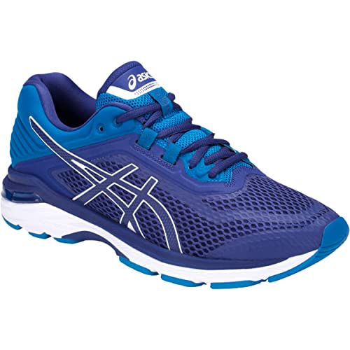 ASICS Men's GT-2000 6 Running Shoes, 12.5, Blue Print/Race Blue