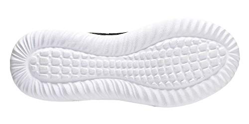 YILAN Women's Fashion Sneakers Breathable Sport Shoes (8, Black-5)