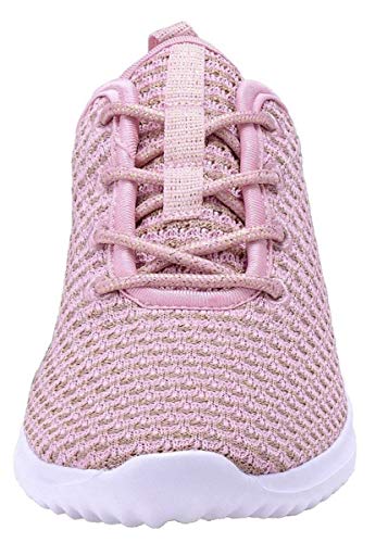 YILAN Women's Fashion Sneakers Breathable Sport Shoes (9, Pink)