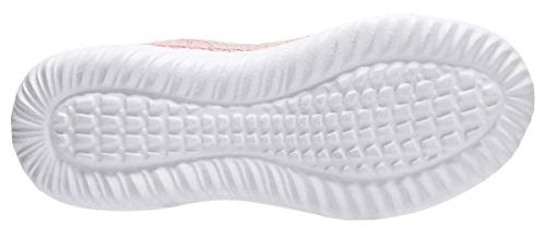 YILAN Women's Fashion Sneakers Breathable Sport Shoes (8.5, Pink-5)