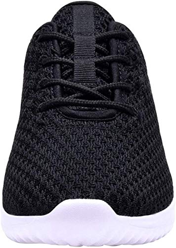 YILAN Women's Fashion Sneakers Breathable Sport Shoes (8.5, New Black)