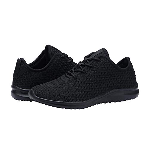 YILAN Women's Fashion Sneakers Breathable Sport Shoes(10,All Black)
