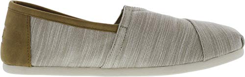 TOMS Men's Classic Chambray Oxford Tan Trim Ankle-High Canvas Slip-On Shoes - 11.5M
