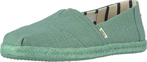 TOMS Women's Alpargata Espadrille, Size: 6 B(M) US, Color: Winter Green Heritage Can