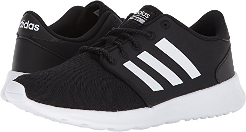 adidas Women's CloudfoamQT Racer Xpressive-Contemporary CloudfoamRunning Sneakers Shoes, black/white/carbon, 11 M US