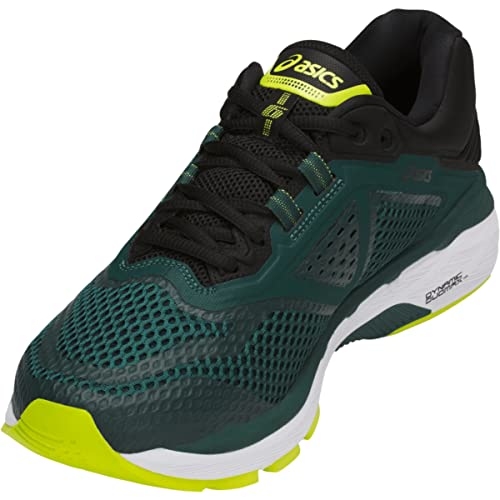 ASICS GT-2000 6 Running Shoes, Everglade/Black, Men's 9.5