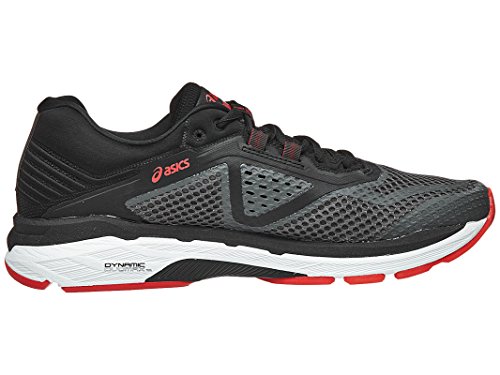 ASICS Men's GT-2000 6 Running Shoe, Dark Grey/Black/Red, 8 M US