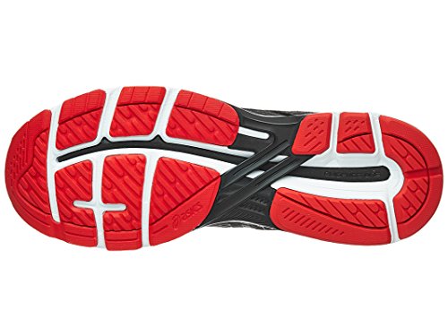 ASICS Men's GT-2000 6 Running Shoe, Dark Grey/Black/Red, 8 M US