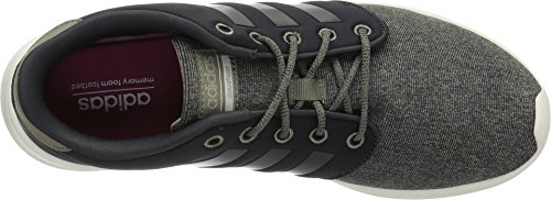 adidas Women's CloudfoamQT Racer Xpressive-Contemporary CloudfoamRunning Sneakers Shoes, carbon/carbon/trace cargo, 6 M US