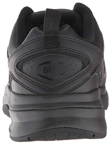 New Balance Men's 608 V5 Casual Comfort Cross Trainer, Black/Black, 13