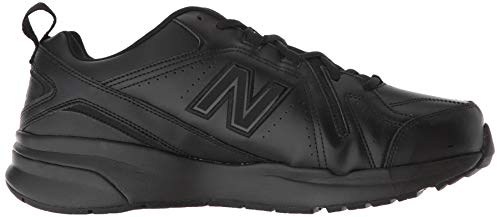 New Balance Men's 608 V5 Casual Comfort Cross Trainer, Black/Black, 13