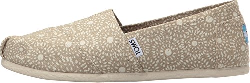 TOMS Women's Classics Shibori Dots Espadrille Pumps Oxford US5 Brown