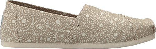 TOMS Women's Classics Shibori Dots Espadrille Pumps Oxford US5 Brown