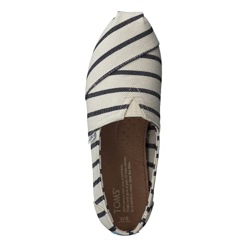 TOMS Womens Alpargata Oxford, White, 6