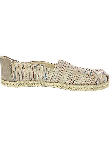 TOMS Espadrilles Birch Metallic Slub Stripe 10013506 Women's Size 6.5