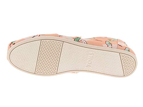 TOMS mens Alpargata fashion sneakers, Coral Pink Kissy Birds, 6 US