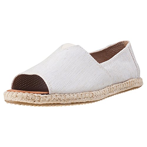 TOMS New Alparagata Open Toe Natural Yarn Dye 6 Womens Shoes