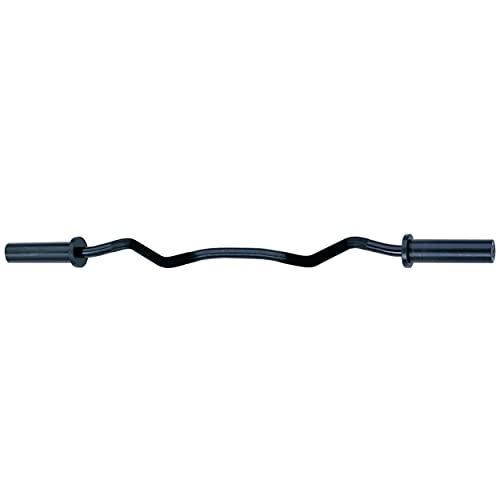 Body-Solid Olympic EZ Curl Bar - 2 Inch: Heavy-Duty Weightlifting Barbell for Bicep, Tricep & Arm Workouts at Home & in The Gym