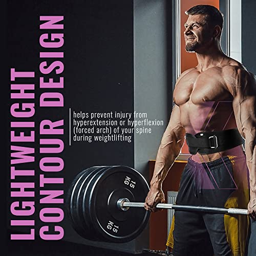 Fire Team Fit Weightlifting Belt, Weight Belt, Weight Lifting Belt for Men and Women, 6 Inch, Back Support for Lifting, Squat and Deadlifting Belt (Pink, 32" - 38" Around Navel, Medium)