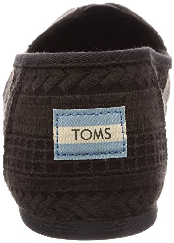 TOMS' Women's Alpergata Slip On Casual Loafer Black 6 Medium US