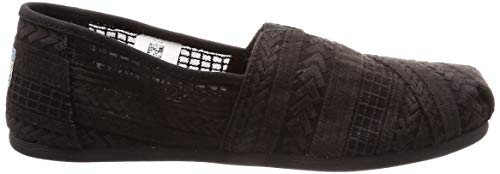 TOMS' Women's Alpergata Slip On Casual Loafer Black 6 Medium US