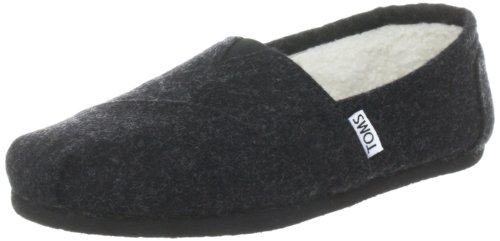 Toms Womens Classic Woolen Black Casual Shoe 6.5 Women US