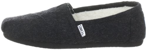 Toms Womens Classic Woolen Black Casual Shoe 6.5 Women US