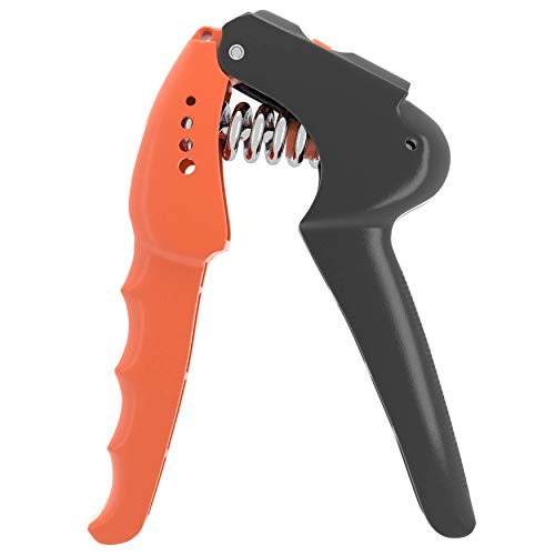 Hand Grip Strengthener - Quickly Increase Hand Wrist Finger Forearm Strength With The Best Hand Exerciser - Easy Adjustable Resistance From 22 to 70 Lbs (10-32 Kg) - Perfect for Musicians Athletes and Hand Rehabilitation Exercising