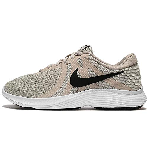 Nike Womens Revolution 4 Light Bone/Black-Pale Grey-White Running Shoes (10)