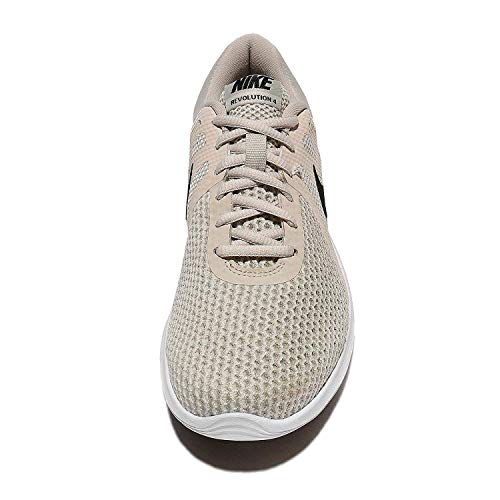 Nike Womens Revolution 4 Light Bone/Black-Pale Grey-White Running Shoes (10)