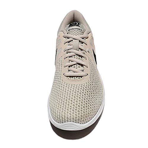 Nike Womens Revolution 4 Light Bone/Black-Pale Grey-White Running Shoes (10)