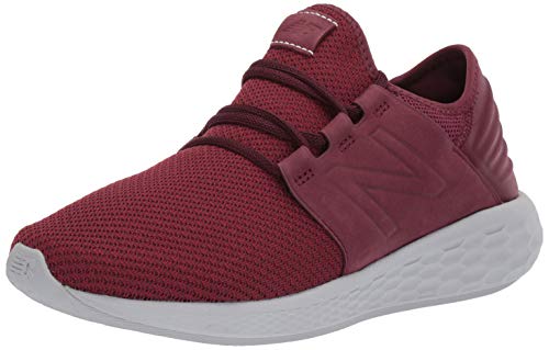 New Balance Men's Fresh Foam Cruz V2 Sneaker, Nubuck Burgundy/Nubuck Scarlet/Nubuck, 8.5 2E US