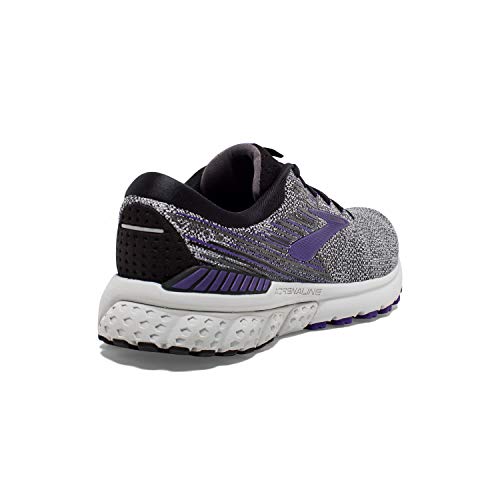 Brooks Womens Adrenaline GTS 19 Running Shoe - Black/Purple/Grey - B - 13.0