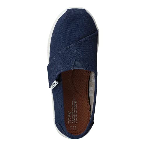 TOMS Women's Slip-on Oxford Flat, Blue, 12