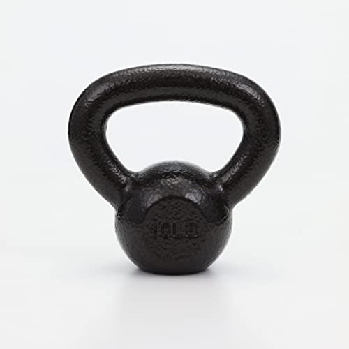 Amazon Basics Cast Iron Kettlebell with Enamel Finish, 40-Pound, Black