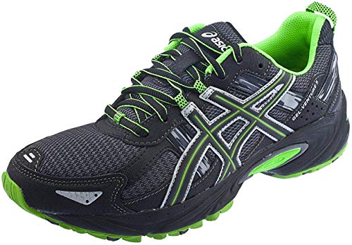 ASICS Men's Gel-Venture 5 Running Shoe, 12, Castle Rock/Black/Green Gecko