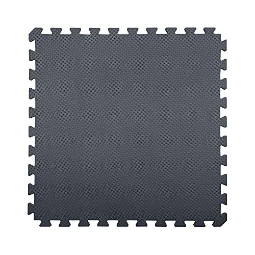 IncStores 5/8 Inch Thick Premium Soft Foam Flooring Tiles | High-Density Interlocking Foam Tiles for Vibrant Floor Protection in Your Home Gym, Playroom, and More | Grey, 6 Pack