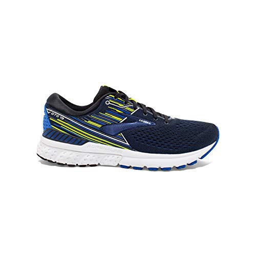 Brooks Mens Adrenaline GTS 19 Running Shoe - Black/Blue/Nightlife - D - 13.0
