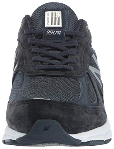 New Balance Men's Made in Us 990 V4 Sneaker, Navy/Silver, 10 XX-Wide